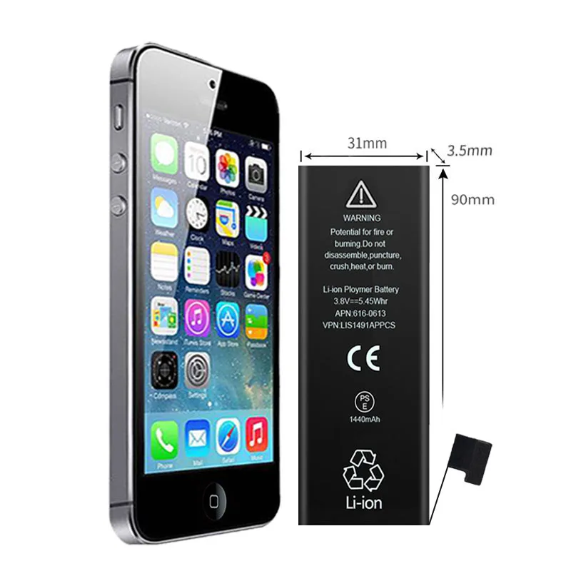 Батарея SIYAA для iPhone 5 6 S сменные батареи внутренняя батарея высокая емкость