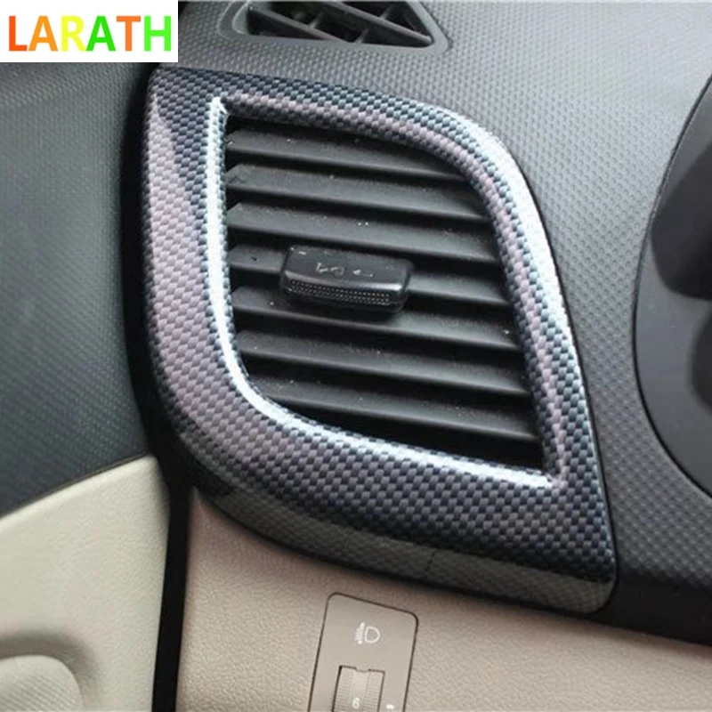Для Hyundai Verna 2010 1014 ABS углеродное волокно/красное дерево внутренняя Верхняя Крышка