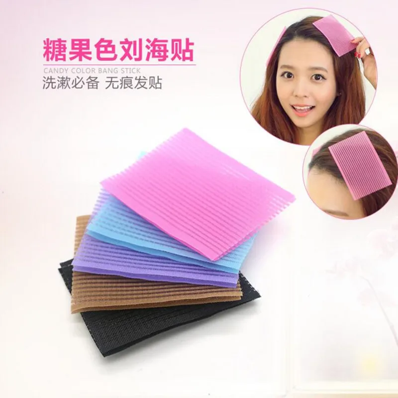 2 искусственных наклейки для волос зажим челки фиксированная бесшовная