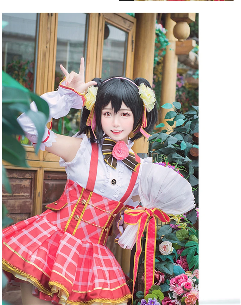 Женский аниме букет цветов Love live костюм нико ядзава для косплея платья на
