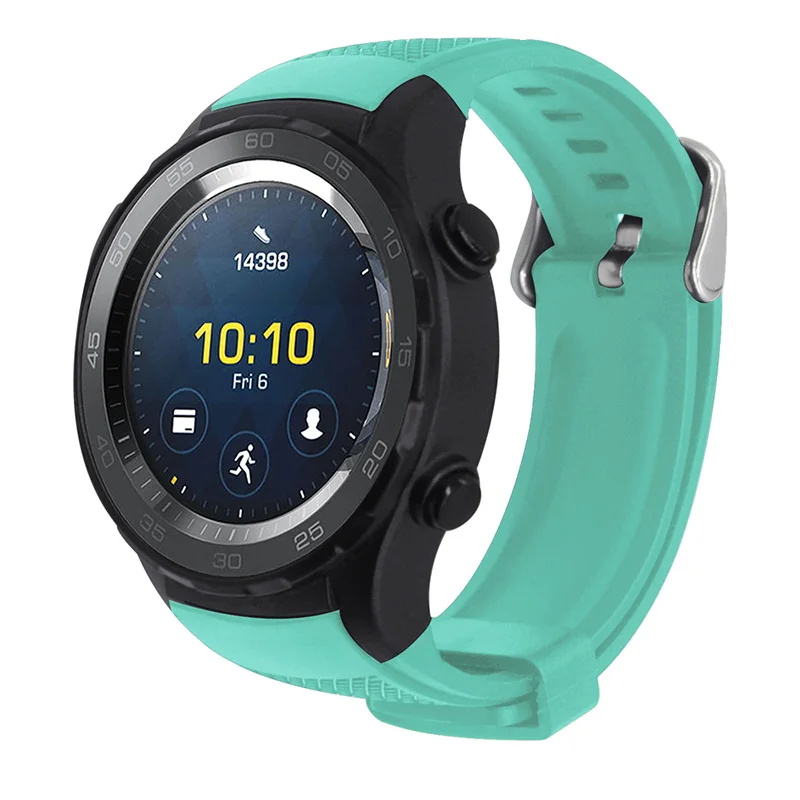 Пластиковый резиновый ремешок для часов 20 мм быстросъемный Huawei Watch 2|Ремешки