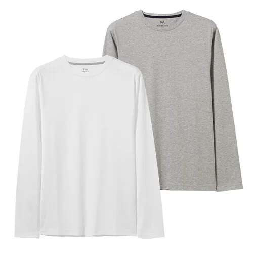 05White Giordano две мужские водолазки с длинными рукавами и круглым вырезом под шею, имеется множество вариантов данной модели - Цвет: 05White