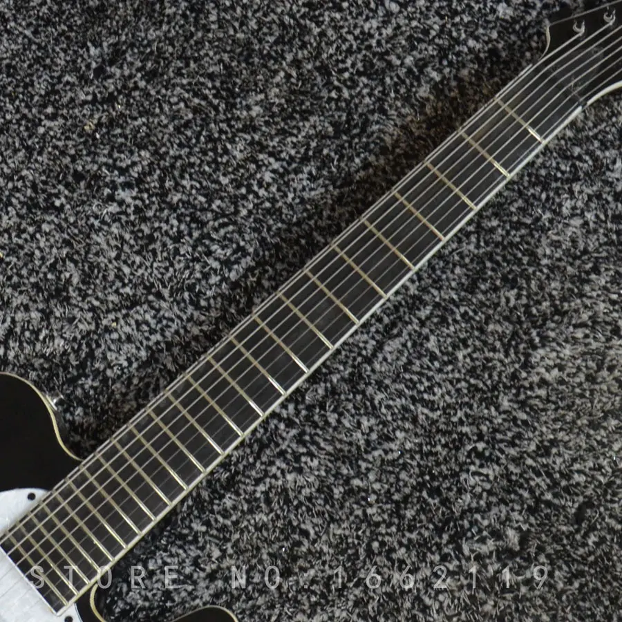 На заказ TELE Электрогитара 7 струн гитара с палисандр гриф черный аппаратные