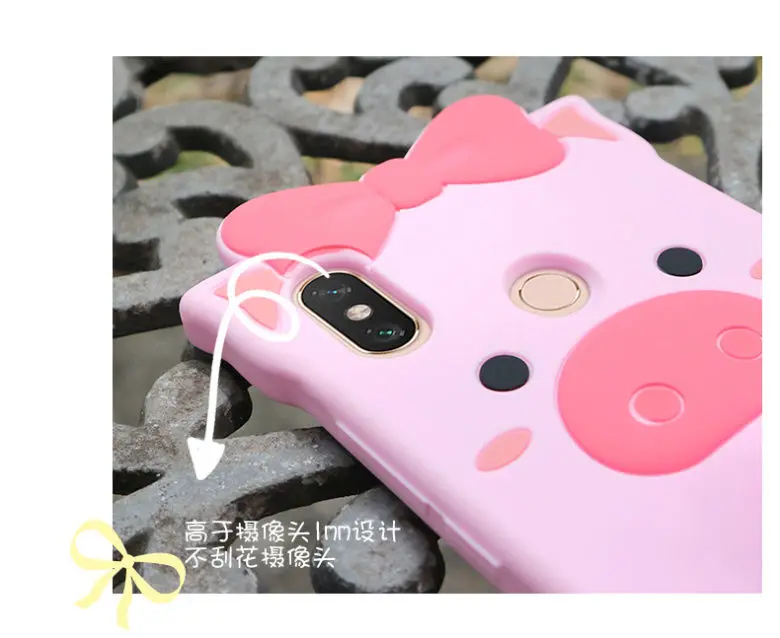 Силиконовый чехол xiaomi mi 9 с 3D рисунком милой свиньи, силиконовое кольцо с чехол для телефона со шнуром для xiaomi mi 9 чехол, Fundas coque