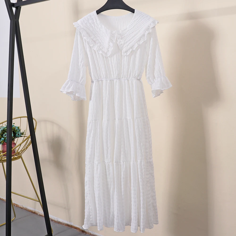 F07 весна лето французская свободная талия Показать тонкое платье Корейский