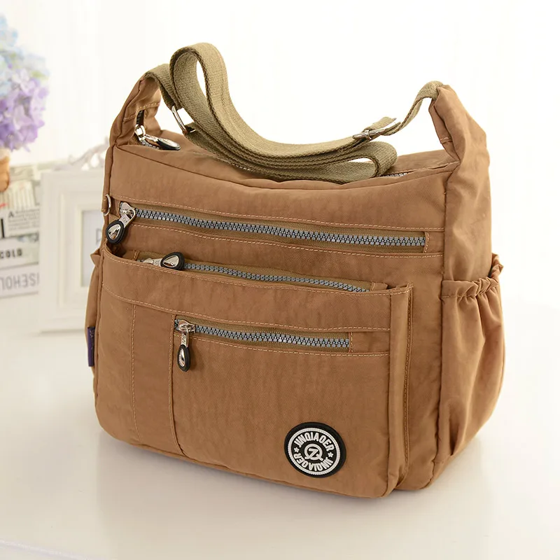 Fashion khaki Повседневные женские сумки-мессенджеры, женская сумка на плечо, высокое качество, сумки через плечо для женщин, нейлоновые сумки - Цвет: Fashion khaki