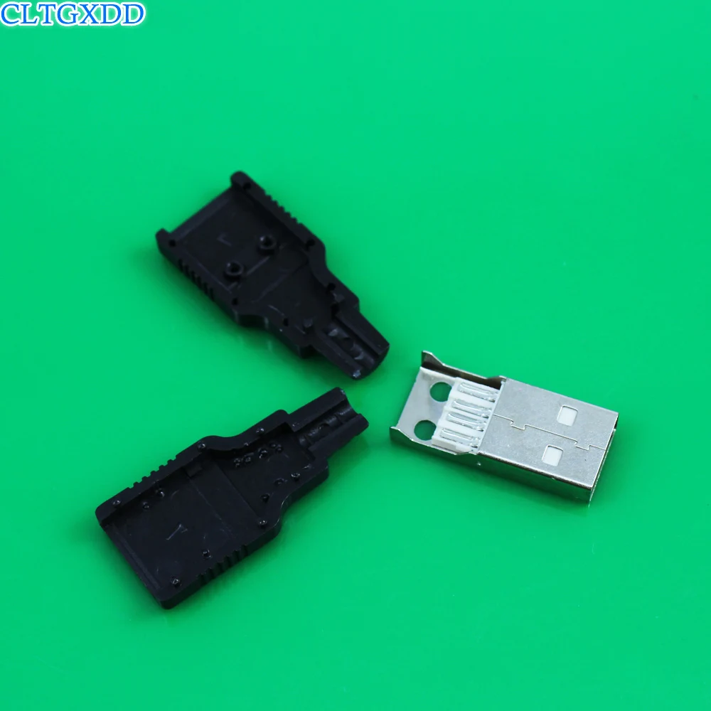 Cltgxdd A папа USB 4 штырьковый разъем с черной пластиковой крышкой сварочный тип 3 в 1 DIY