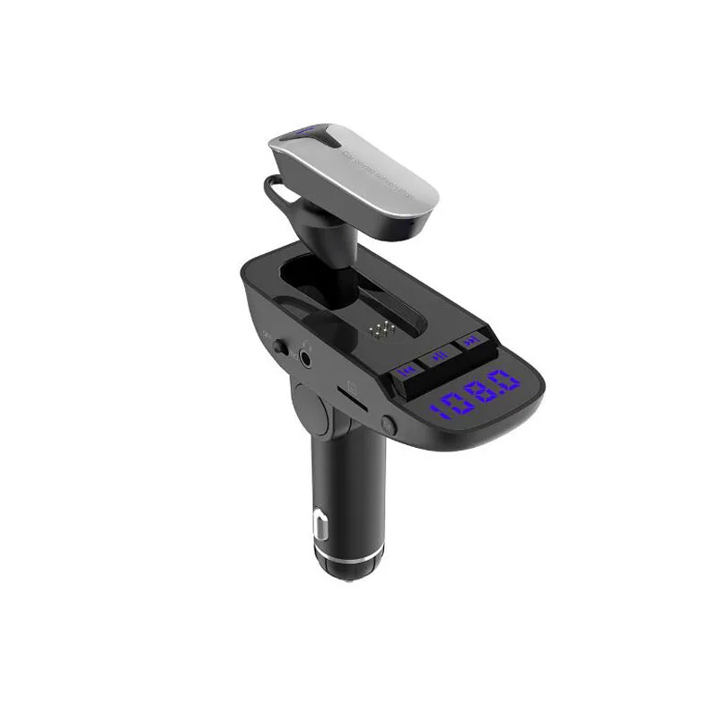FM Transmitter Aux Car Modulator Bluetooth Handsfree Kit Audio MP3 Player with 3.1A Quick Charge Dual USB Charger | Автомобили и