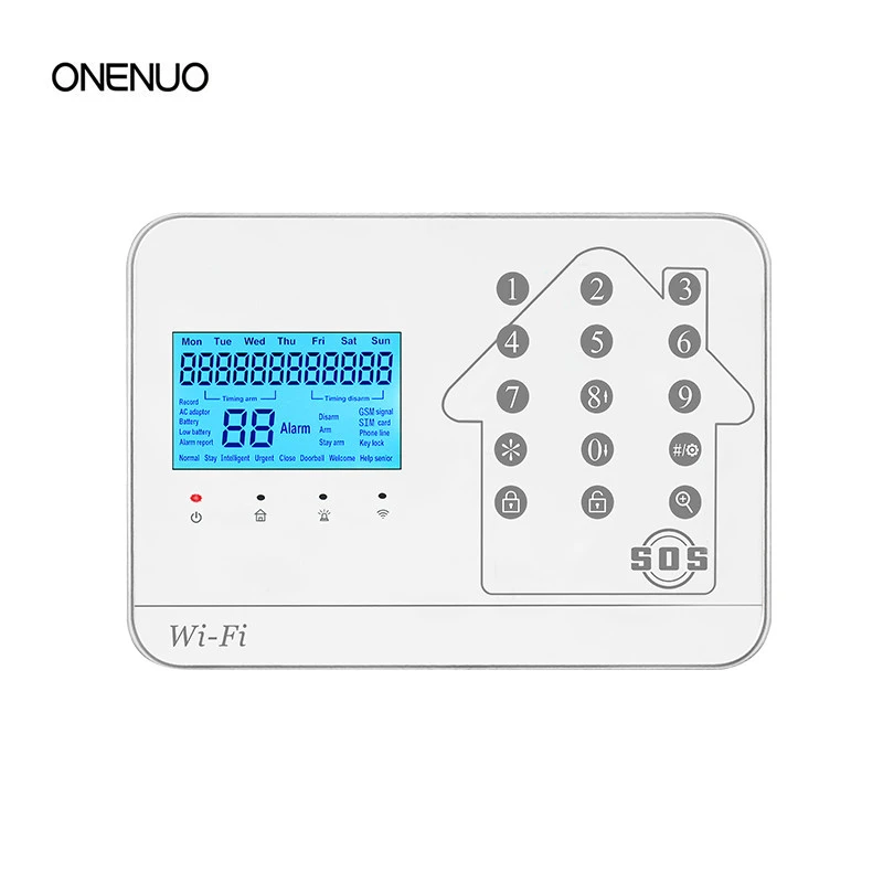 Горячая Распродажа 433 МГц беспроводная домашняя сигнализация с GSM WIFI PSTN функция