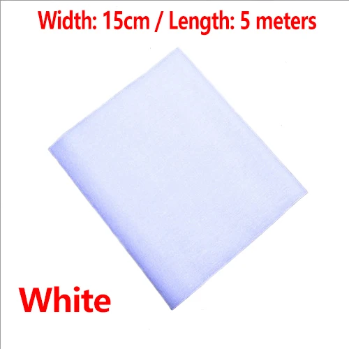 White-15cm Тюль из органзы с кристаллами, ширина 48 см X 5 м, вечерние принадлежности для мероприятий, украшения свадебного стола, дня рождения, вечеринки для детей - Color: White-15cm