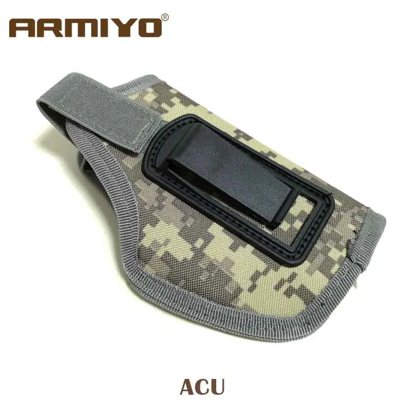ACU Armiyo невидимая тактическая компактная подкомпактная кобура для пистолета поясная пластиковая Зажимная сумка для пистолета аксессуары для охоты - Color: ACU