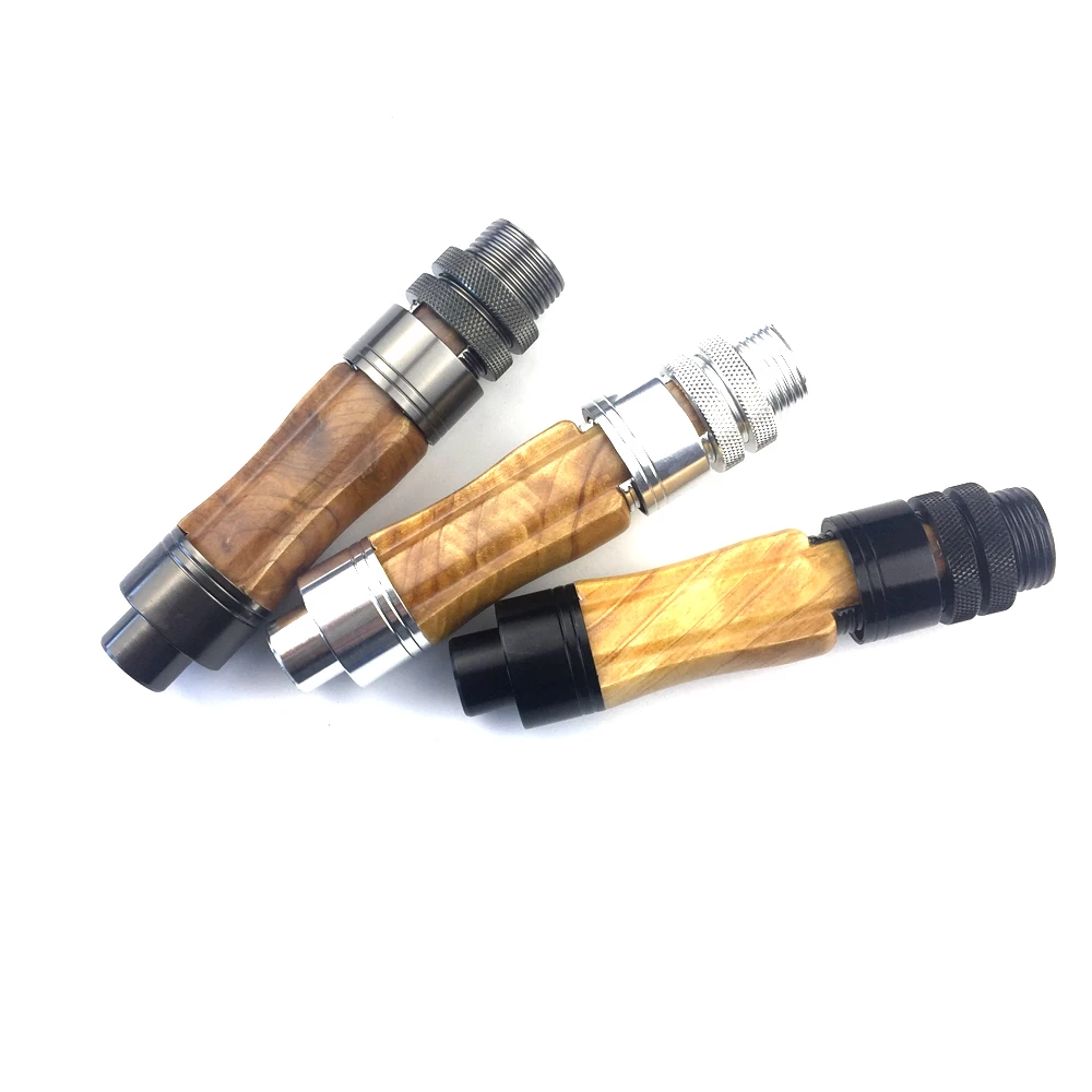 

Burl wood reel seat fishing rod reel seat - Fishing Rod building DIY fishing rod Repair reel seat