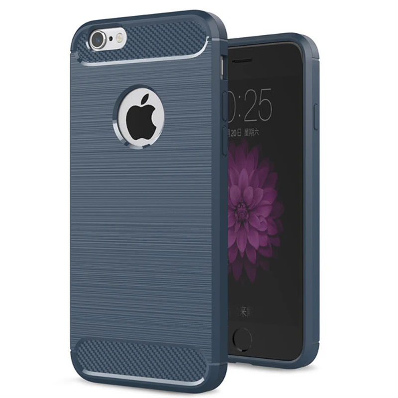 Чехол для iPhone 6S чехол Защитный 6 Plus тонкий прочный силиконовый телефона Матовый