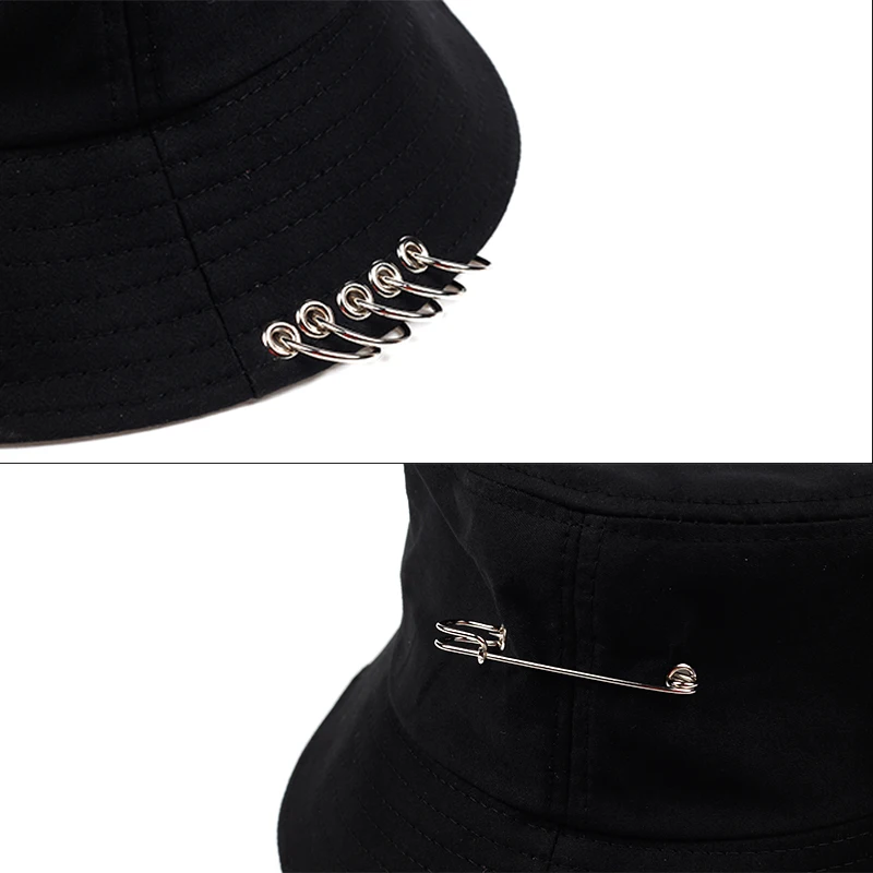 Панама унисекс складной охотничий Рыбак Кепка для улицы крутая девочка мальчик железное кольцо Рыбацкая Кепка в стиле хип-хоп твердая уличная хлопковая шляпа
