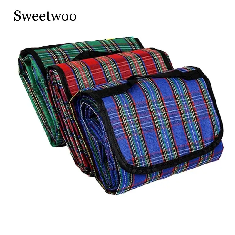 

150x180cm Camping Mat Plaid Folding Camping Mattress Baby Climb Outdoor Waterproof Beach Picnic Blanket For Multiplayer Picnic