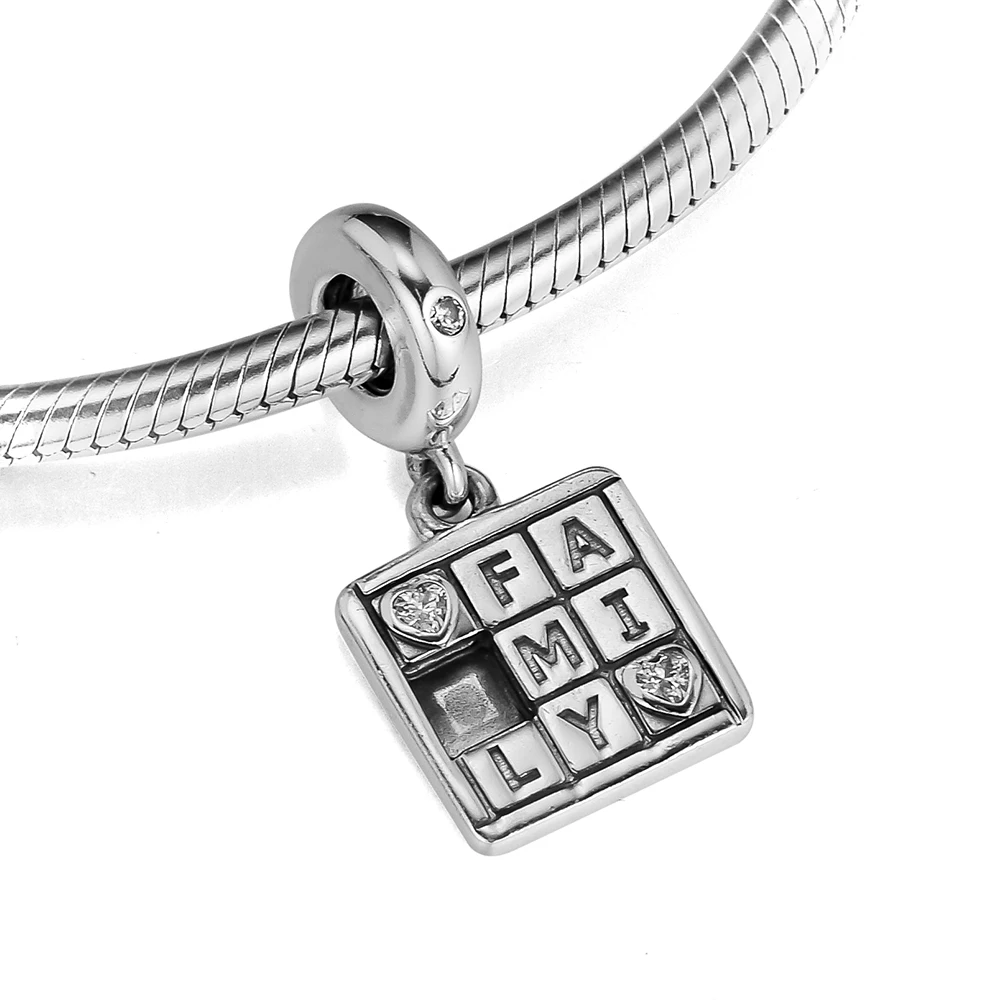 CKK подходят для браслетов Pandora браслет Семья игры ночное бусины Подвески