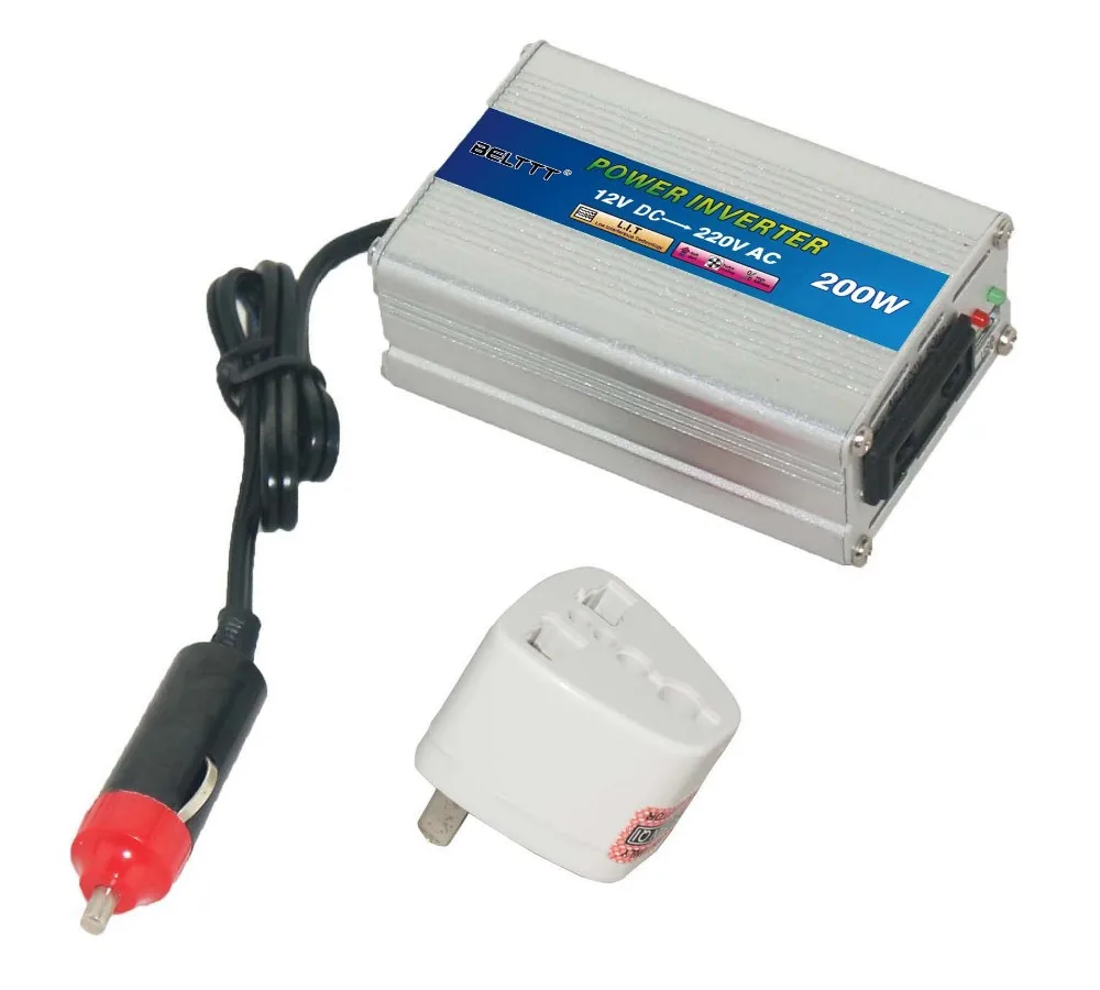 Инвертор мощности 200 Вт модифицированный синусоидальный сигнал портативный для