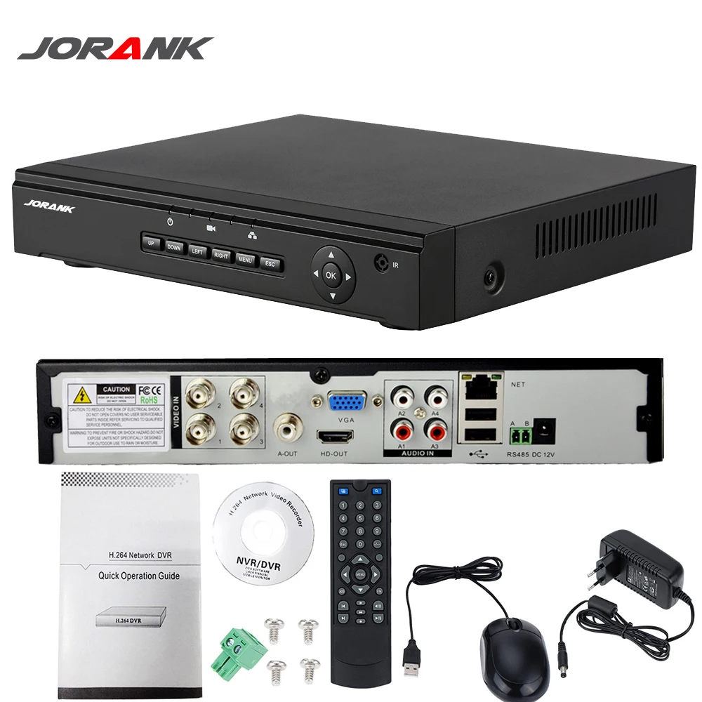 Домашняя 4-канальная система видеонаблюдения 720P HDMI DVR 1200TVL IR внешняя детская
