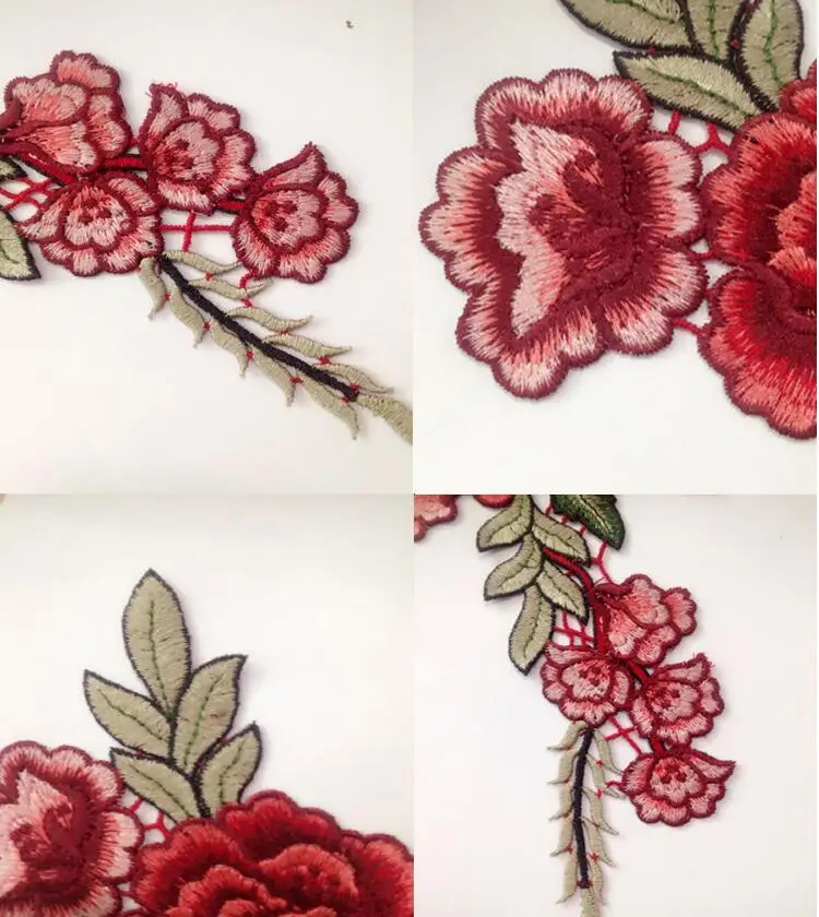 1 шт. Кружевная аппликация для одежды 27 х11 см | Дом и сад