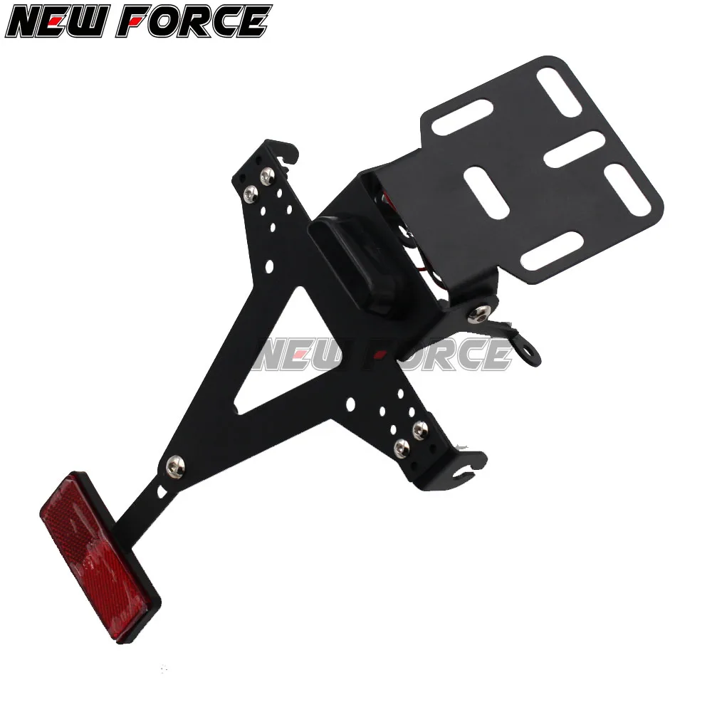 Мотоцикл ХВОСТ Tidy Fender Eliminator номерной знак держатель LED свет для Kawasaki ZZR KLR 600 400