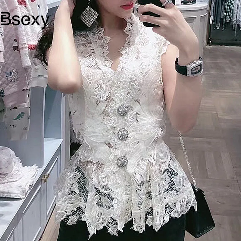 Blusas mujer de moda 2019 женские рубашки сексуальные посмотрите на Дешевое V образным