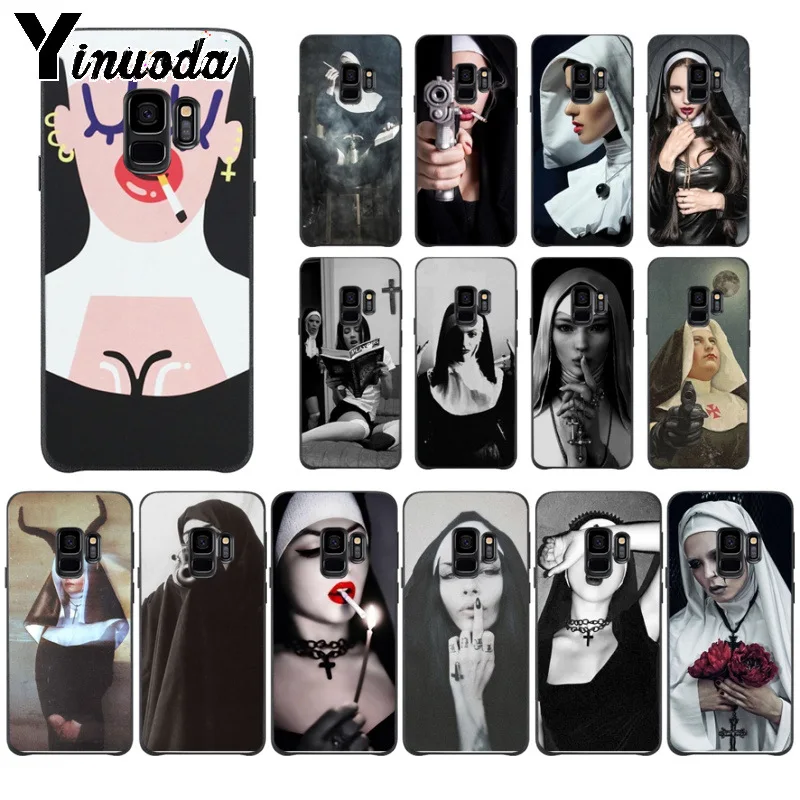 Yinuoda Sister style nun Custom Photo мягкий чехол для телефона Samsung Galaxy s9 s8 plus note 8 note9 s7 note5