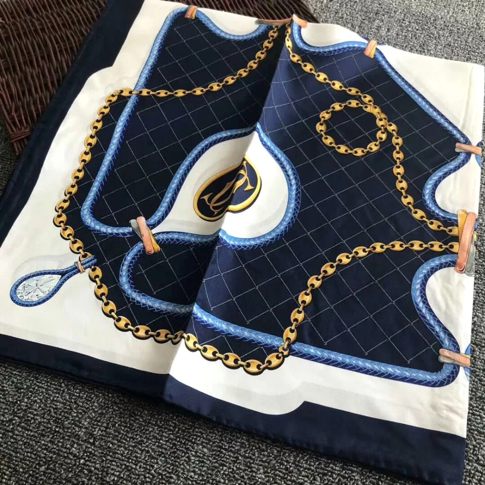 Женский шелковый шарф большой квадратный платок 35 дюймов 100%|square silk scarves|pure scarfsilk