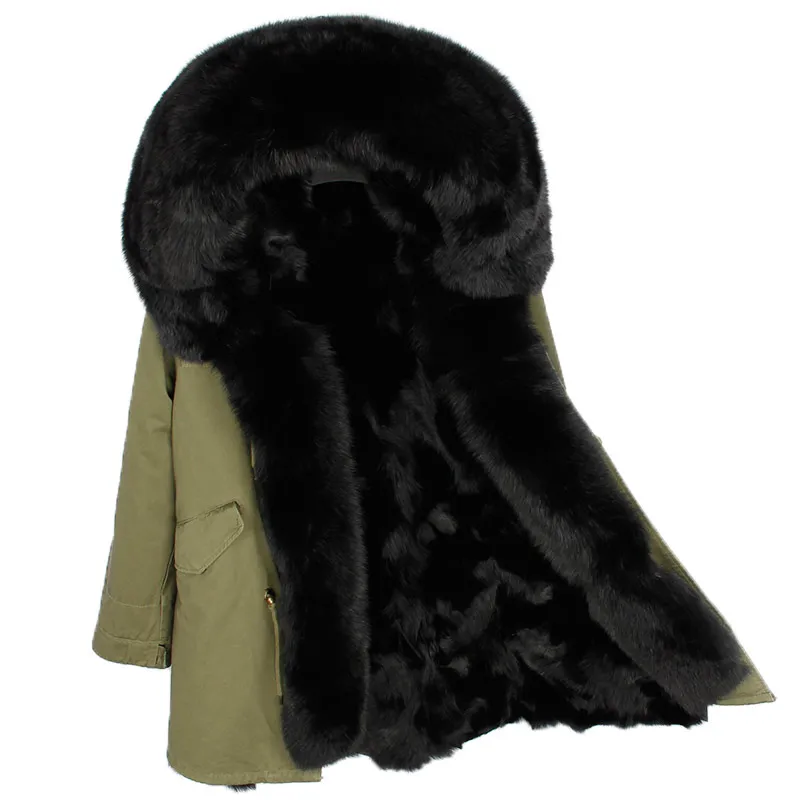 OFTBUY 20118, зимняя женская куртка, пальто с натуральным мехом, длинная парка, натуральный Лисий мех, Толстая теплая уличная верхняя одежда, роскошные парки, Новинка