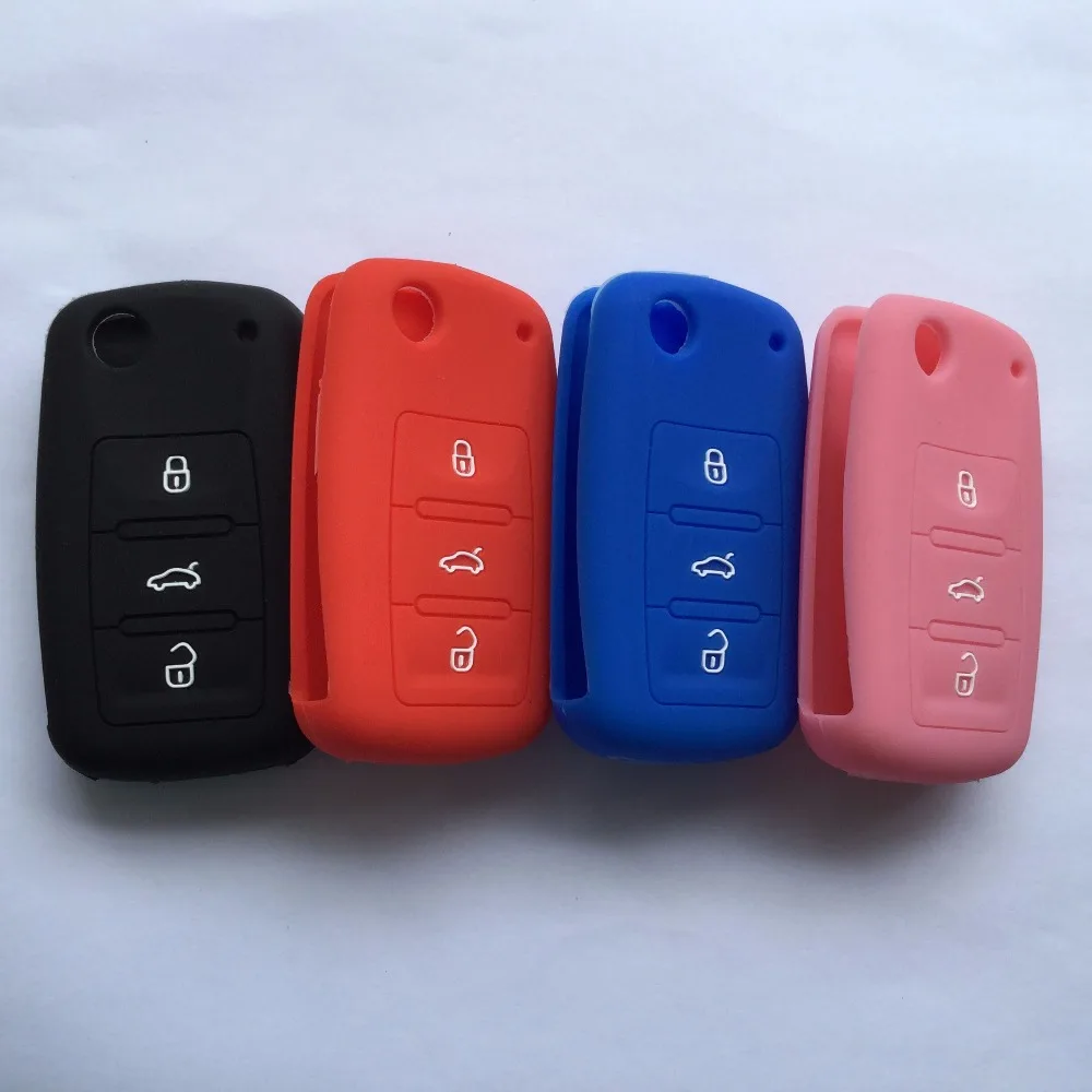 Силиконовый чехол книжка для VW Skoda Octavia Fabia Superb Polo Tiguan Passat Golf MK5 MK6 Jetta Eos Beetle|silicone cover