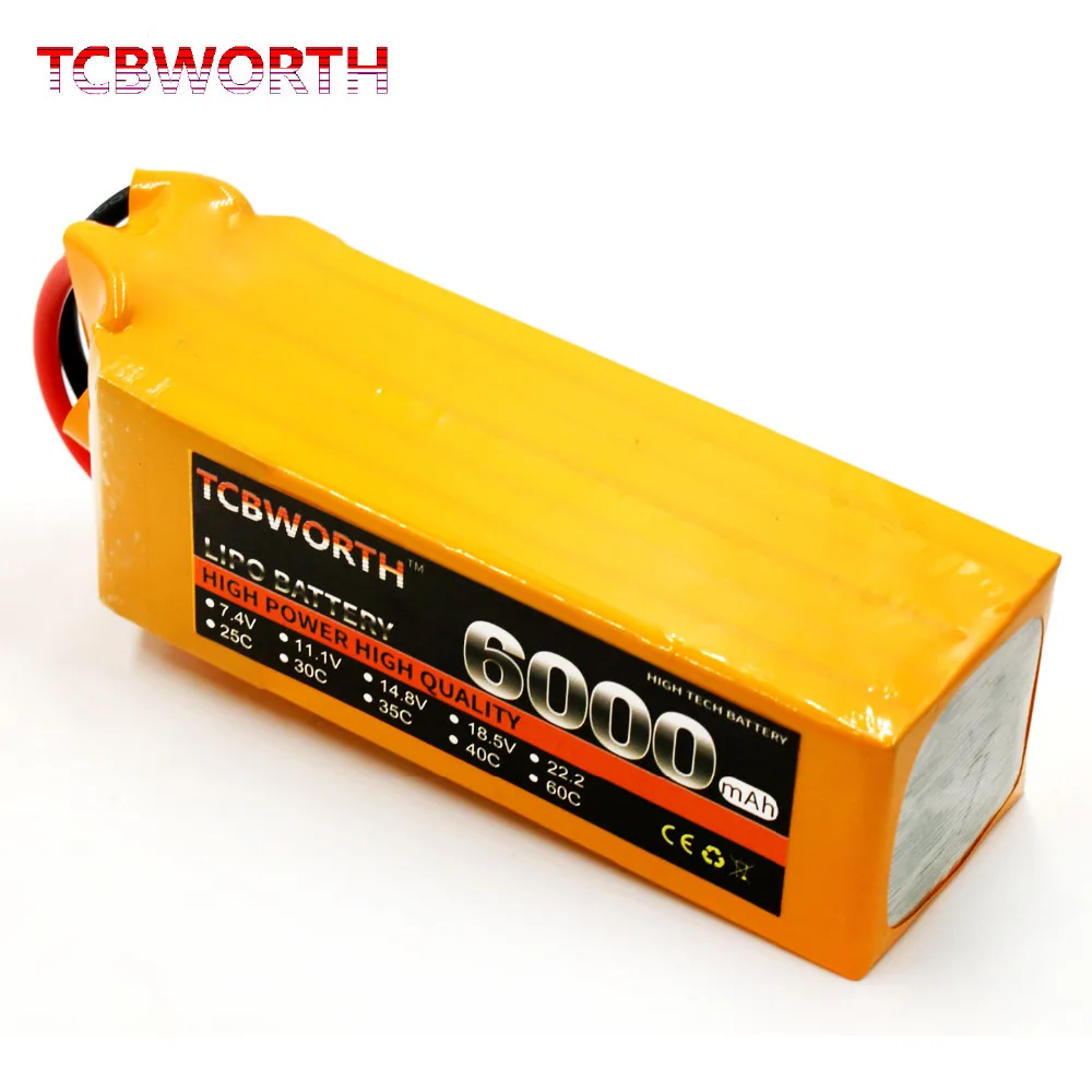 TCBWORTH Радиоуправляемый Дрон LiPo аккумулятор 6S 22,2 V 6000mAh 60C для самолета вертолета квадрокоптера автомобиля Max 120C LiPo аккумулятор 6S AKKU 6000mAh
