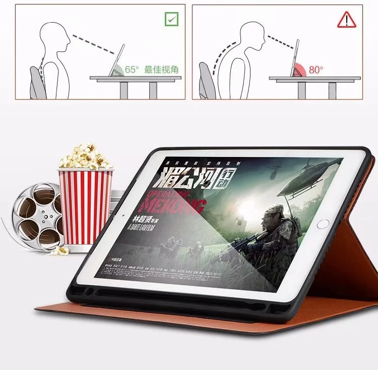 Чехол для нового iPad 2018 2017 9 7 дюймов Pro с держателем карандашей умный кожаный
