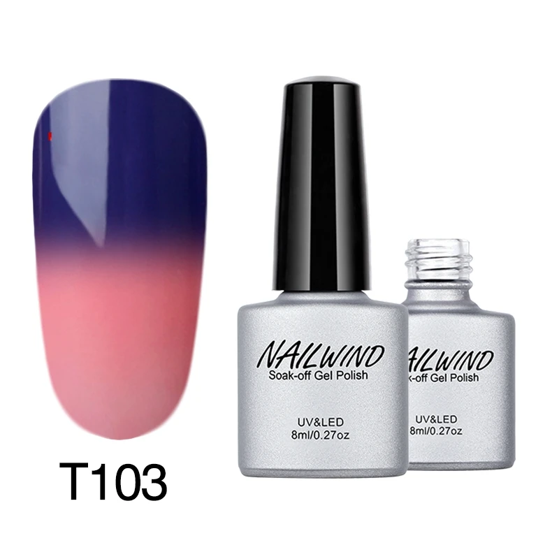 NAILWIND Гель-лак для ногтей, меняющий температуру, 8 мл, замачиваемый Гель-лак для ногтей, Полупостоянный Гель-лак, УФ светодиодный лак для ногтей - Цвет: T103