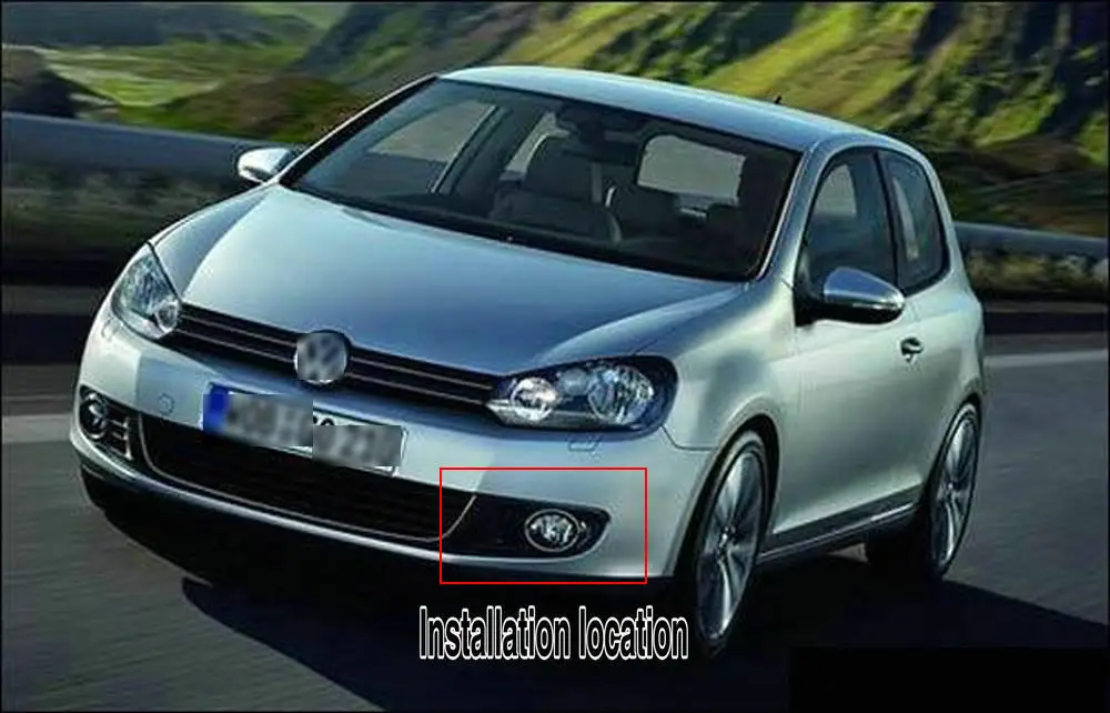 1 пара для Volkswagen Golf 6 Golf6 MK6 09-13 дневного светильник светодиодный индикатор светильник DRL бампер передняя противотуманная фара