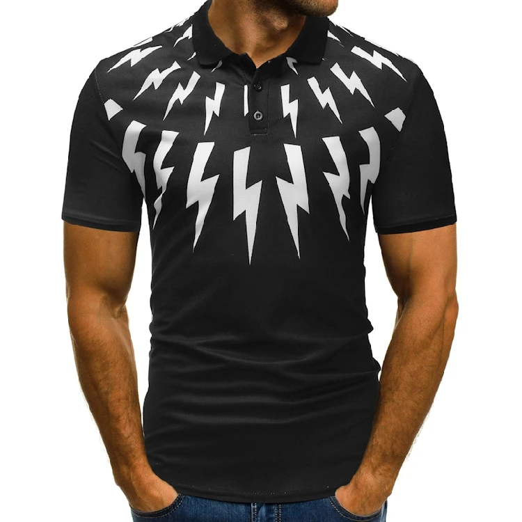 Polo Shirt Men 2018 Brand Clothing Printing Patchwork Cotton Short Sleeve Poloshirt Camisa Masculina | Мужская одежда