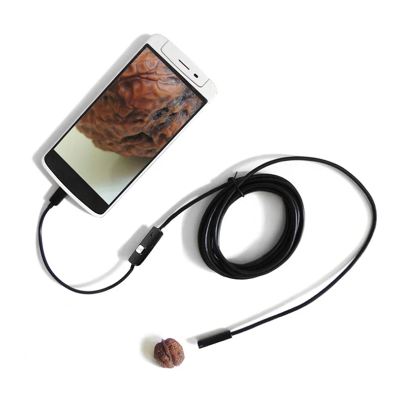Antscope 2019 эндоскоп 5 мм Золотой 2в1 ПК Android камера и 7 черный Мини USB Водонепроницаемый