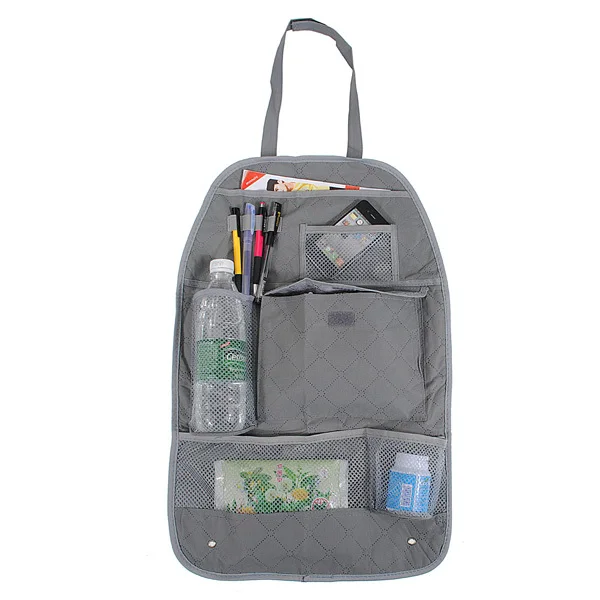 Free Shipping Grey Car Back Seat Organizer Auto Travel Multi-Pocket Storage Bag Holder New |