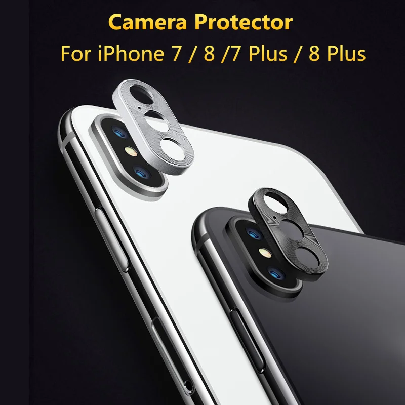Роскошный протектор для объектива камеры iPhone8 8 Plus металлический задний полное