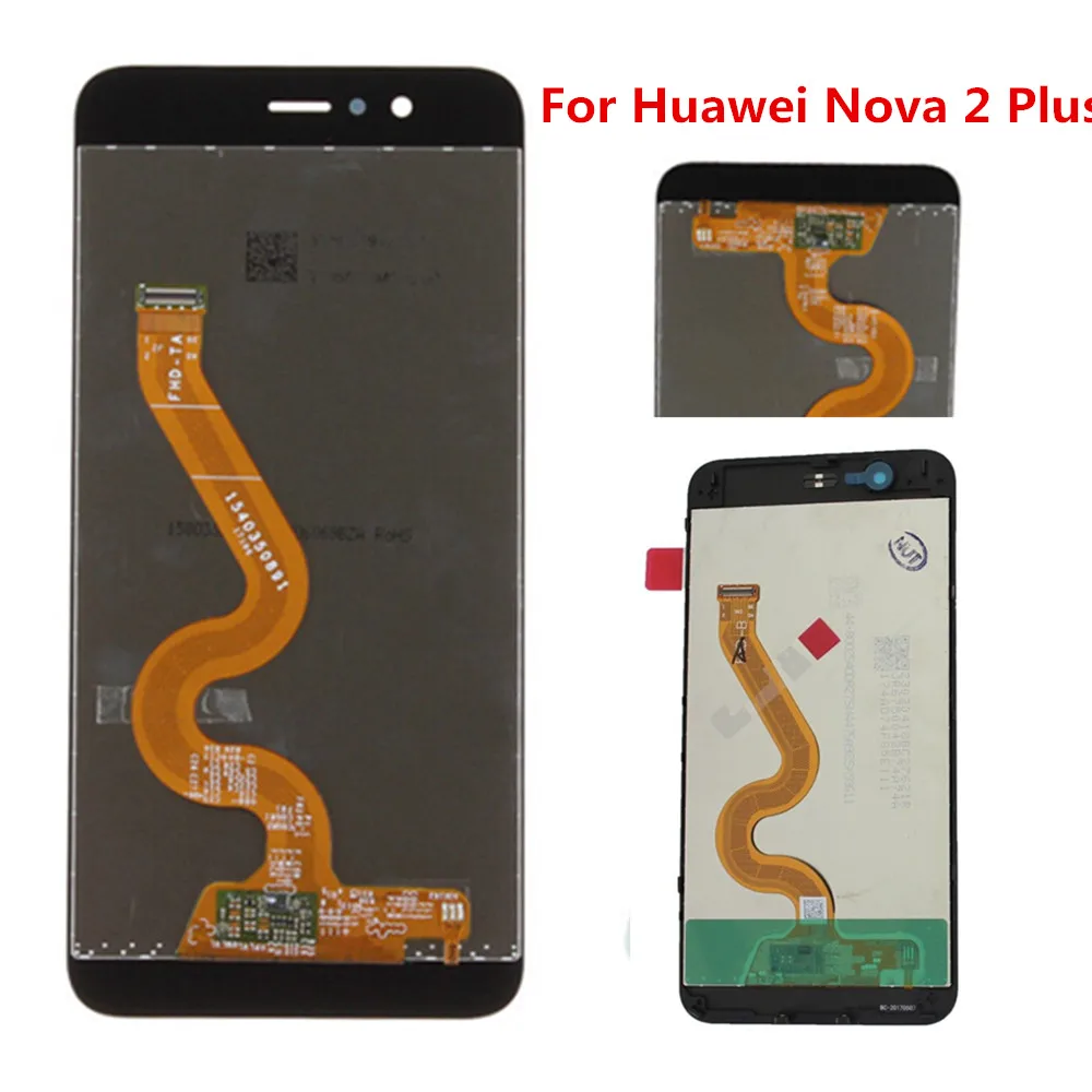 

SYART Parts Black White Gold LCD Display 5.5'' AAA Quality Touch Screen Digitizer Assembly Replacement For Huawei Nova 2 Plus