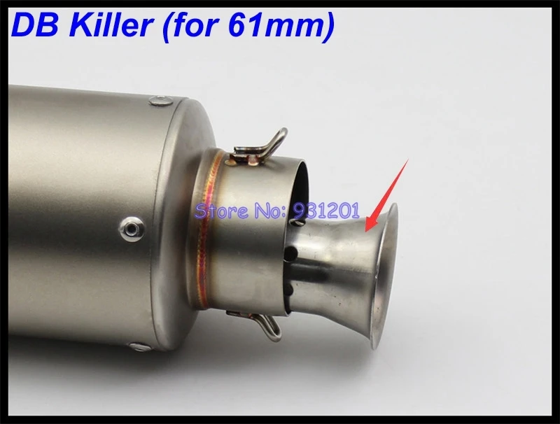 Inlet 51mm 61mm Motorcycle Exhaust Pipe Muffler AR Austin Racing Universal Carbon Fiber Motorbike Muffler Exhaust DB Killler
