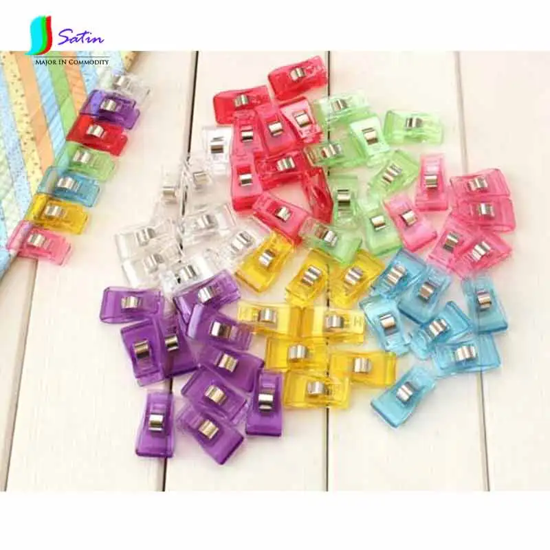 Clothing Help Accessory Patchwork Sewing DIY Crafts Knitting Crochet Quilt tools X Shape PVC Clear Colorful Plastic Clips S0034 | Дом и сад