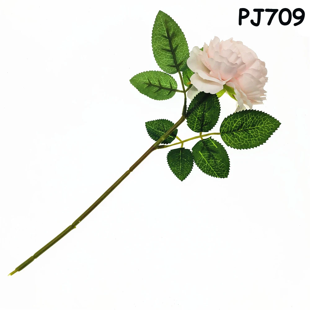 PJ709 Искусственные пионы, 1 головка, букет для дома, свадебные украшения, шелковые розы, маленький букет, искусственный цветок - Цвет: PJ709