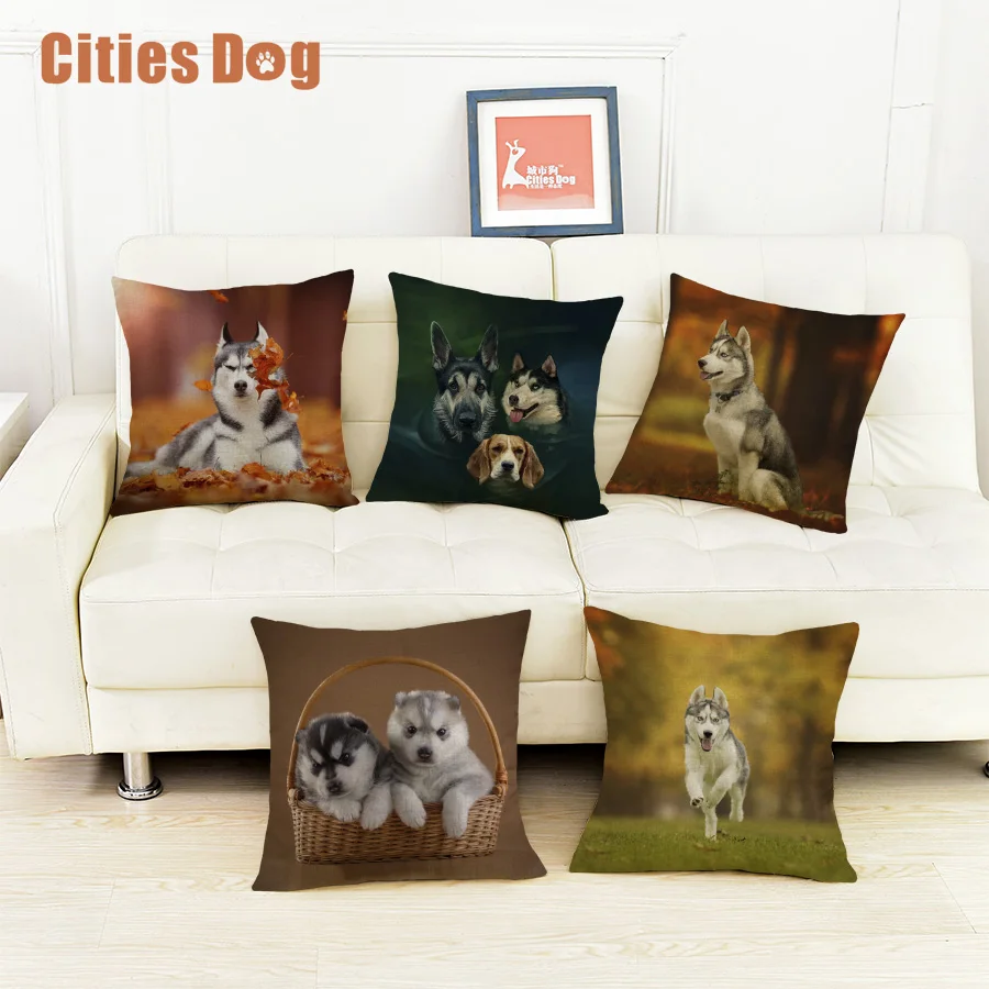 

Новогоднее украшение, Подарочные подушки, Наволочки в виде Сибирского хаски, наволочки в виде животных, подушки, рождественские украшения д...