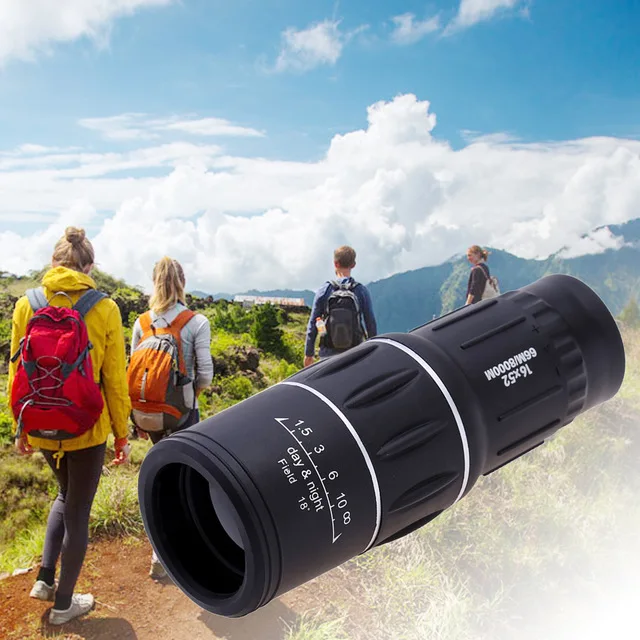 

Outdoor Sports Telescope 16 X 52 High Over Binoculars Telescope Monocular 66 / 8000M Plastic Binoculars with Holder