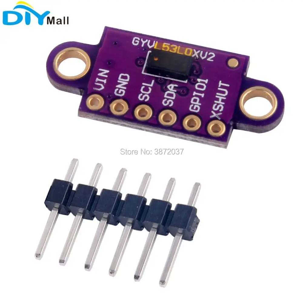 10pcs/lot GY-VL53L0XV2 VL53L0XV2 Time-of-Flight Distance Measurement Sensor Breakout Detection Module for Arduino | Электроника