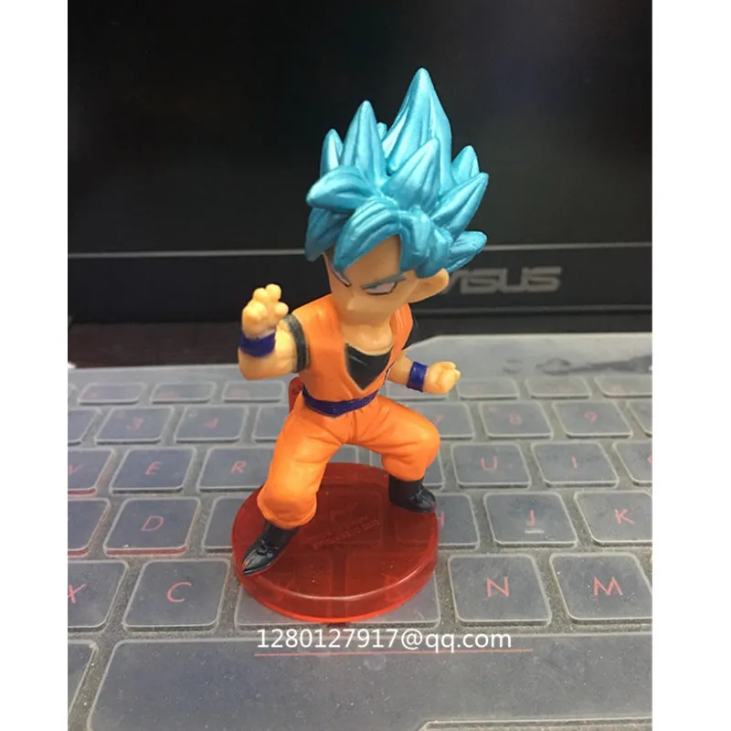 6 шт./партия WCF Dragon Ball Z Saiyan Son Goku Vegeta Gogeta Q-Version ПВХ фигурка Коллекционная модель