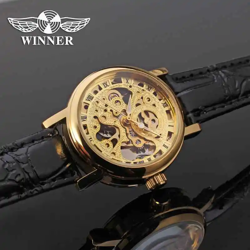 WINNER женские часы классические в римском стиле Женские Лучшие брендовые