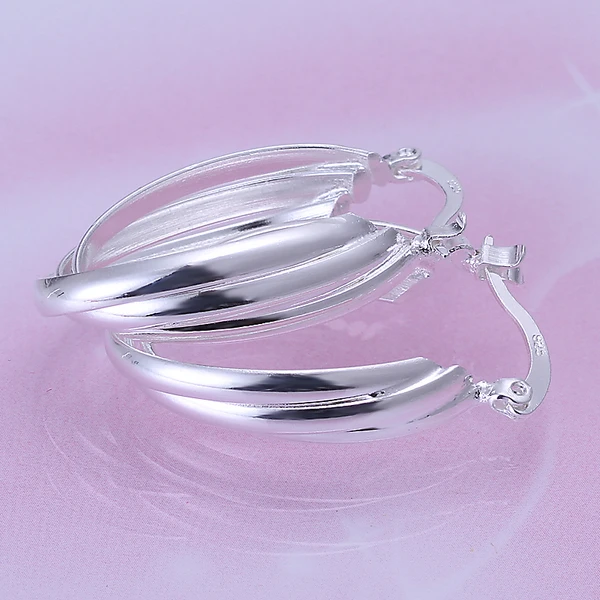 925 Стерлинговое серебро ювелирные изделия серебряные серьги кольца Горячая