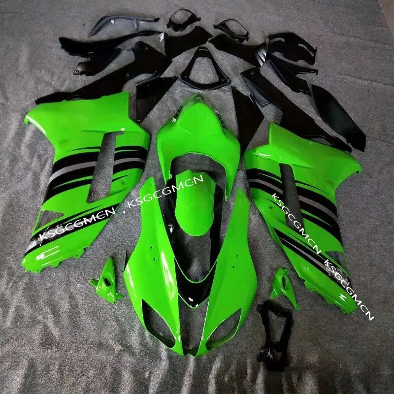 Высококачественные обтекатели Fei для Kawasaki ZX6R комплекты обтекателей 2007 2008 зеленые