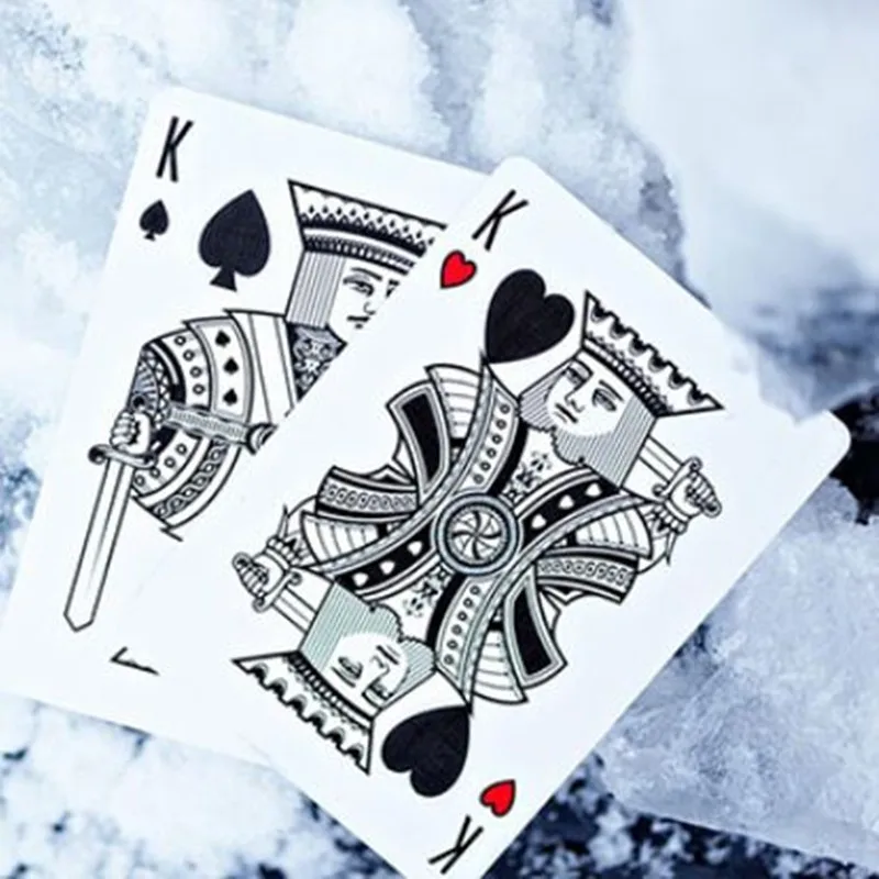 1 колода белая искусственная Тундра игральные карты Ellusionist размер покера
