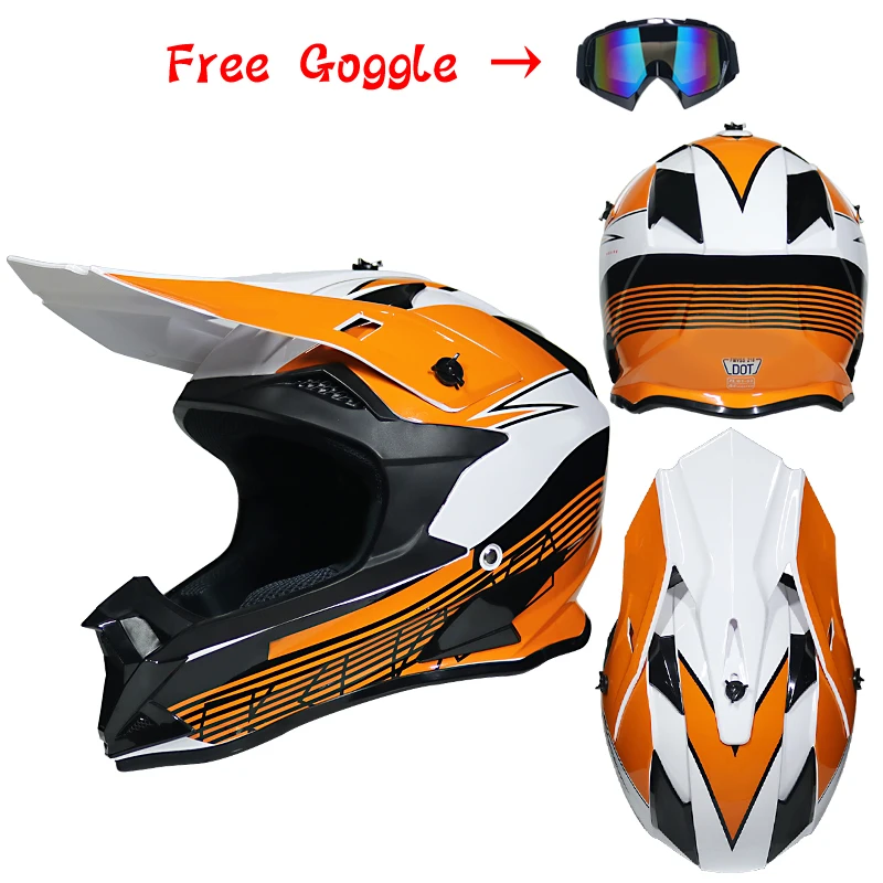 DOT approved moto rcycle шлем внедорожный Шлем Полный лицевой каск горный велосипед DH capacete moto cross cascos para moto
